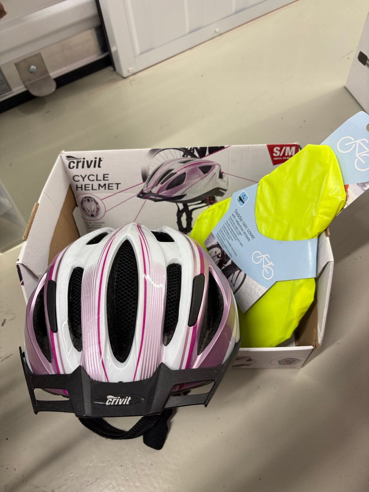 Crivit Fietshelm licht, Ophalen, Nieuw, S, Dame