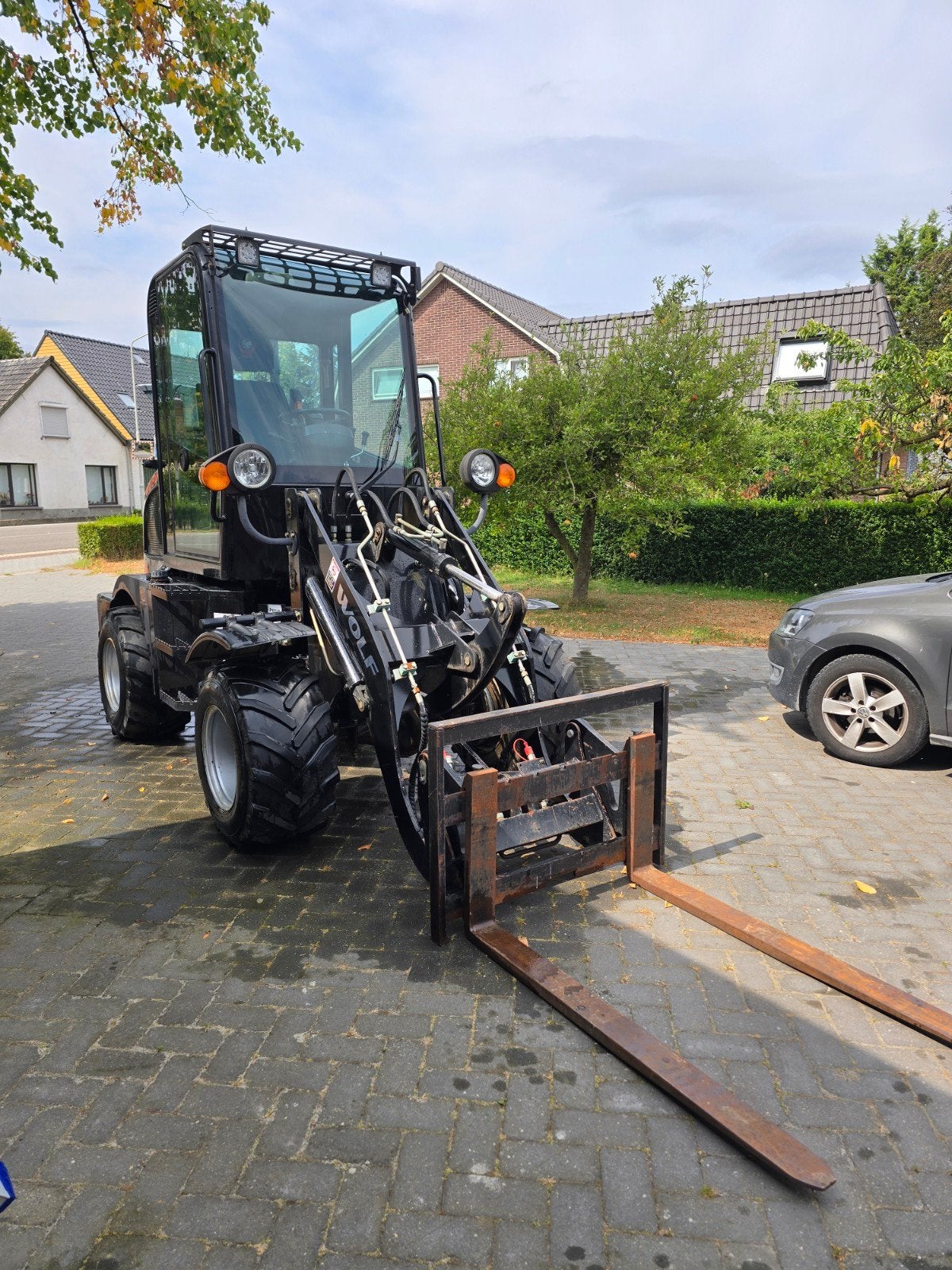 Wolf WL80 loader uit 2020 gondbak, palletvork, tegelriek, Ophalen