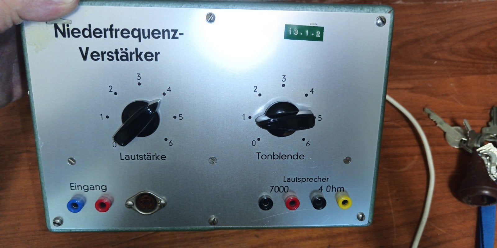 Vintage Niederfrequenz-Verstärker - Audio Versterker, Ophalen of Verzenden, Gebruikt