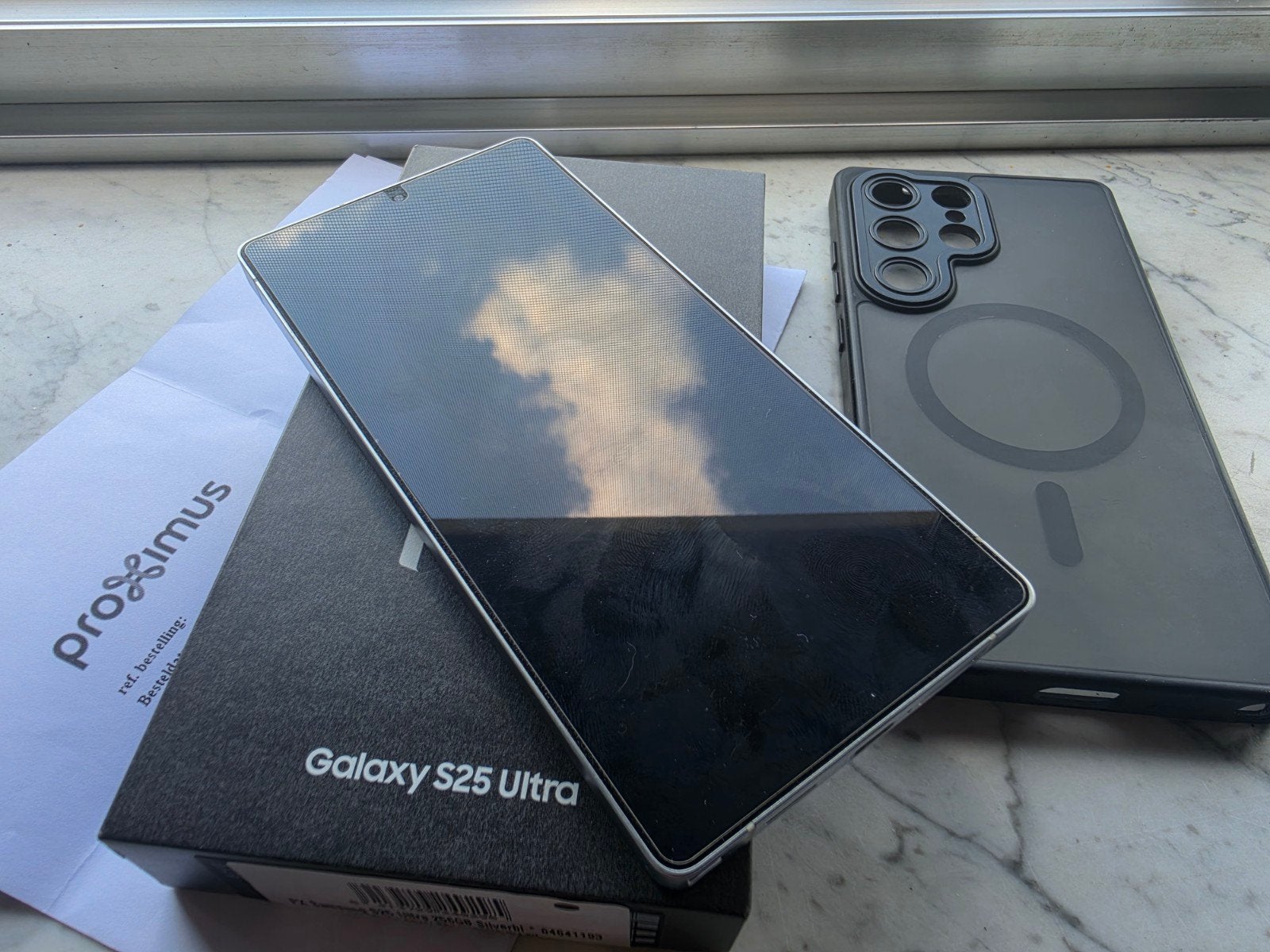 Samsung galaxy s25 ultra 256gb Titan Silverblue, Telecommunicatie, 256 GB, Ophalen, Zo goed als nieuw, Zwart