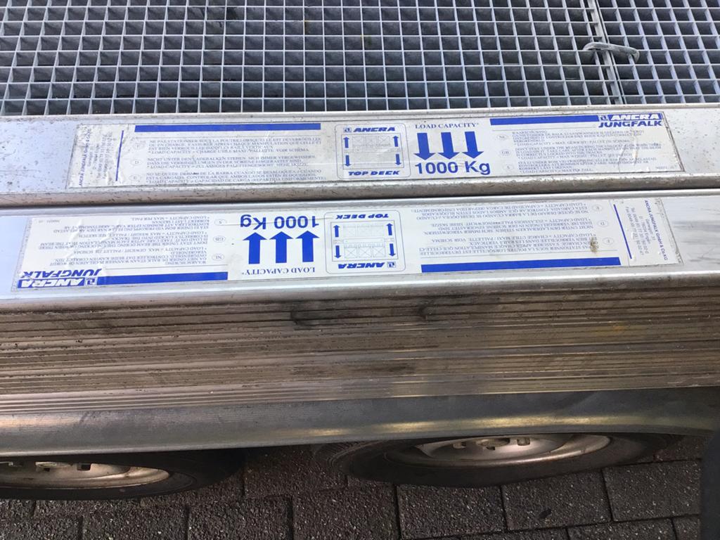 8x Aluminium spanbalk / stuwbalk ladingzekering, Ophalen