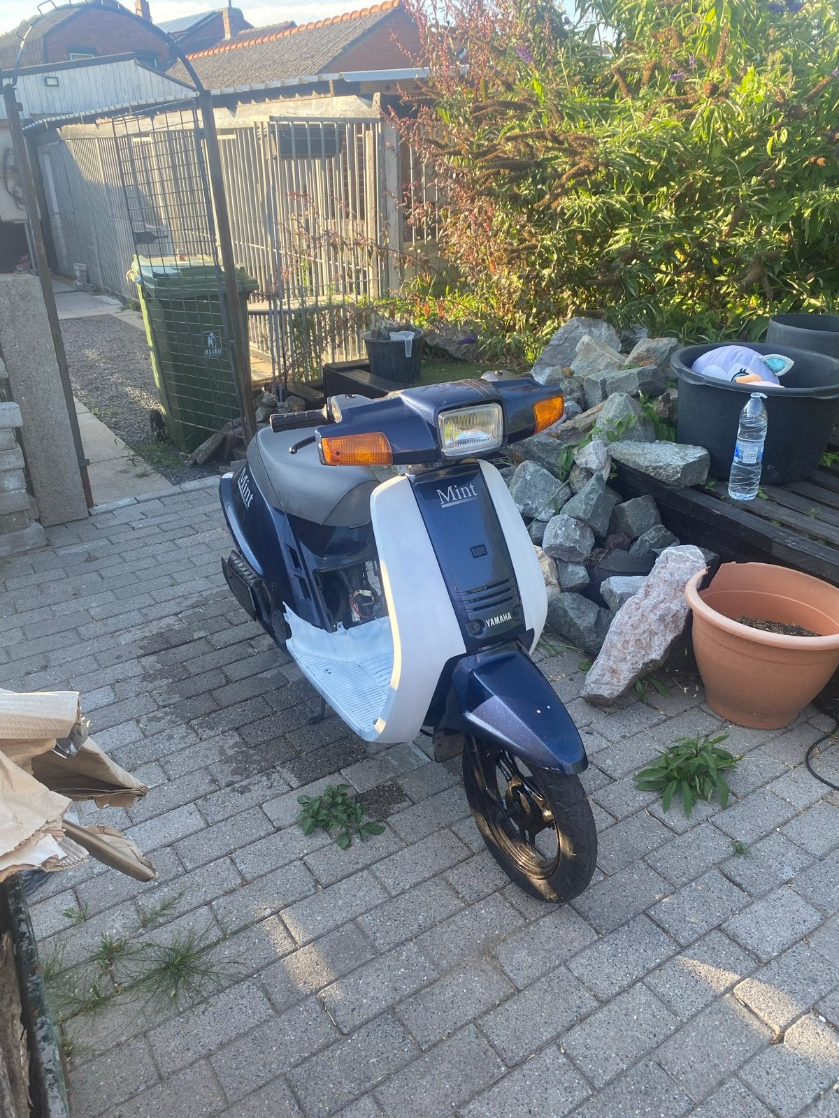 Yamaha Mint Scooter - Blauw/Wit - 48563 km, Ophalen, Gebruikt, Tweetakt, Yamaha