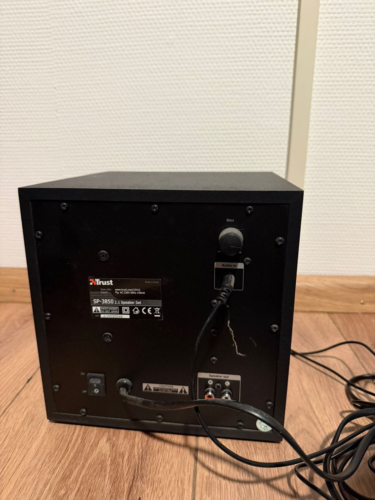 Trust SP-3850 2.1 Luidsprekerset met Subwoofer, Ophalen of Verzenden, Gebruikt, Audiokanaal 2.1