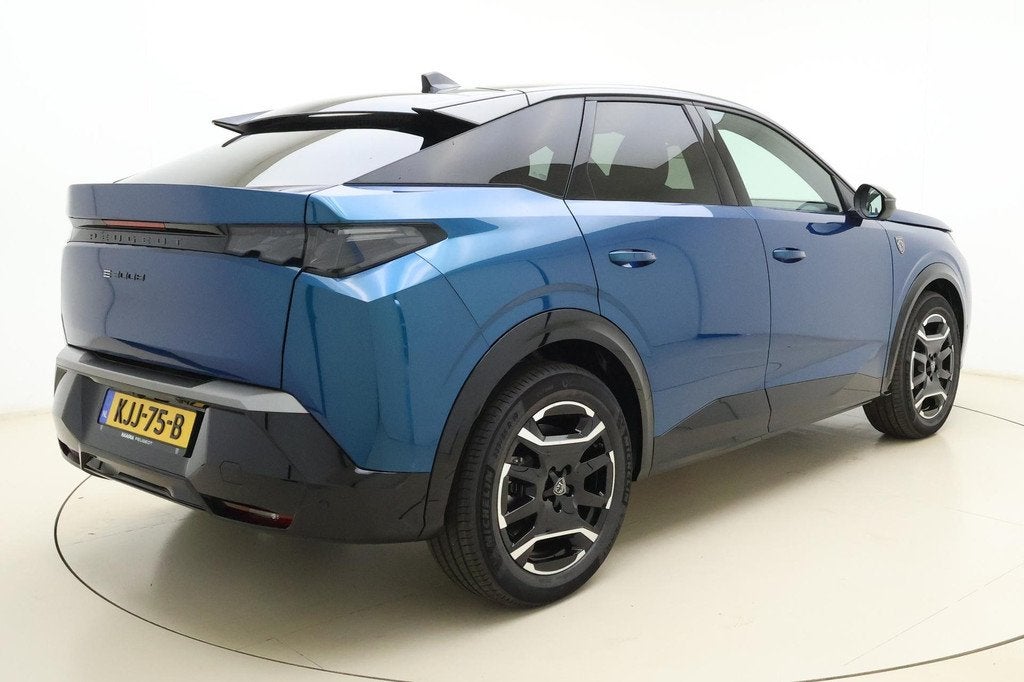 Peugeot e-3008 GT Avantage 210 73 kWh | Stoelverwarming voor, Auto's, Peugeot, 213 pk, Blauw, SUV of Terreinwagen, 750 kg