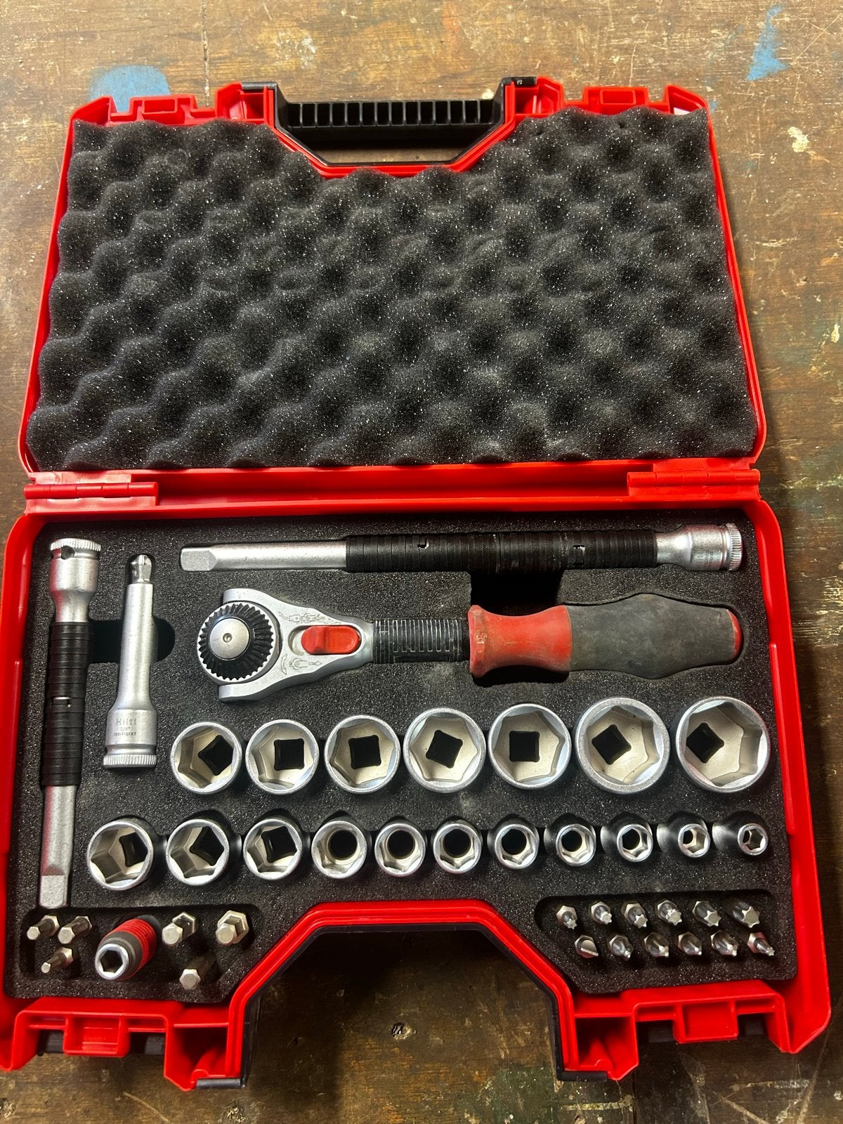 Hilti Socket wrench S-SWS 3/8" (40) kit - Zo goed als nieuw, Ophalen of Verzenden, Zo goed als nieuw, Gereedschapsset, Hilti