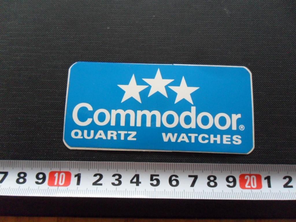 sticker COMMODOOR Quartz watches *, Ophalen, Zo goed als nieuw