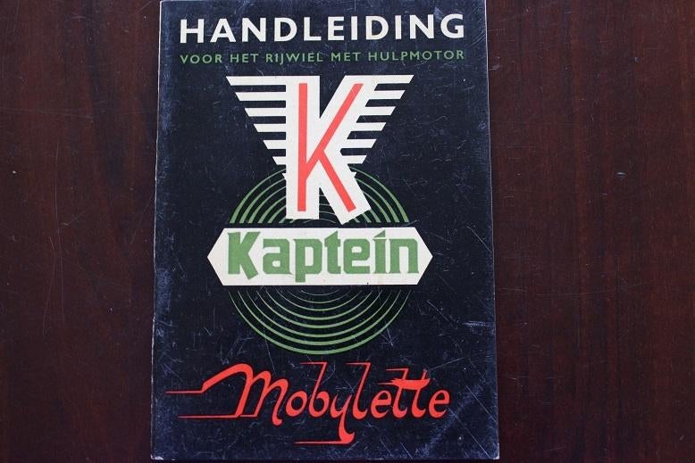 Kaptein Mobylette 1955 bromfiets instructie boekje, Ophalen of Verzenden, Gebruikt