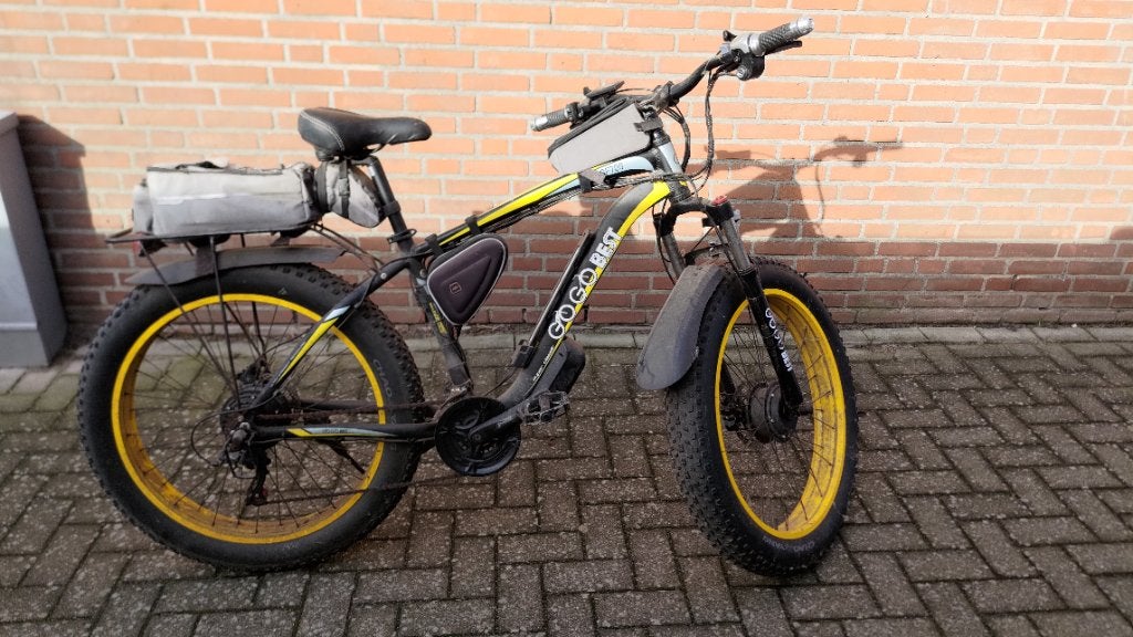 Electrische mountainbike GoGobest, Gebruikt, 59 cm of meer, 30 tot 50 km per accu, Ophalen