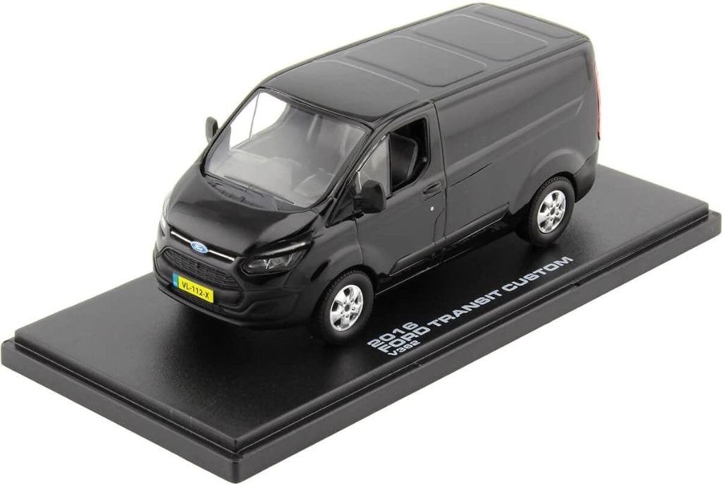 Ford Transit Custom V362 Zwart Metallic GreenLight 51095, Overige merken, Auto, Verzenden, Bburago Via dei Tessitori 109 info@bburago-shop.com