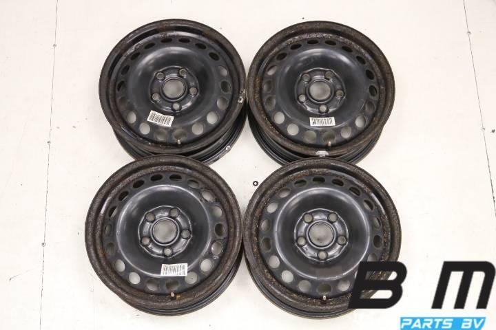 Org 15 inch stalen velgen VW Golf 5 / Touran etc 1K0601027C, Auto-onderdelen, Banden en Velgen, Gebruikt, Velg(en)
