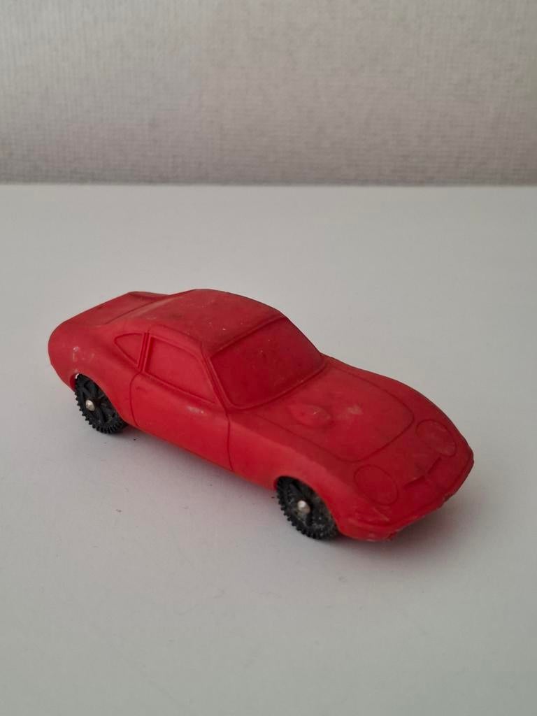 Vintage NP Stelco vinyl Opel GT. Rood. 1:43., Ophalen of Verzenden, Gebruikt, Auto