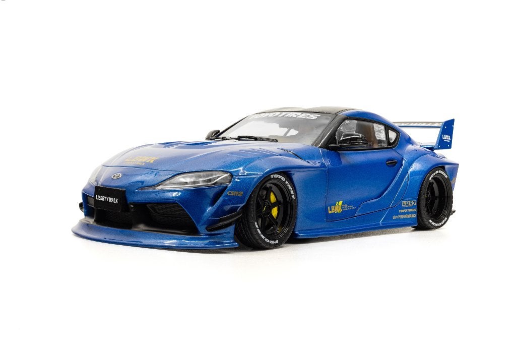 1:18 Toyota Supra GR - 2025 - LBWK - Blauw metallic NIEUW!, Auto, Nieuw, Ophalen of Verzenden, .