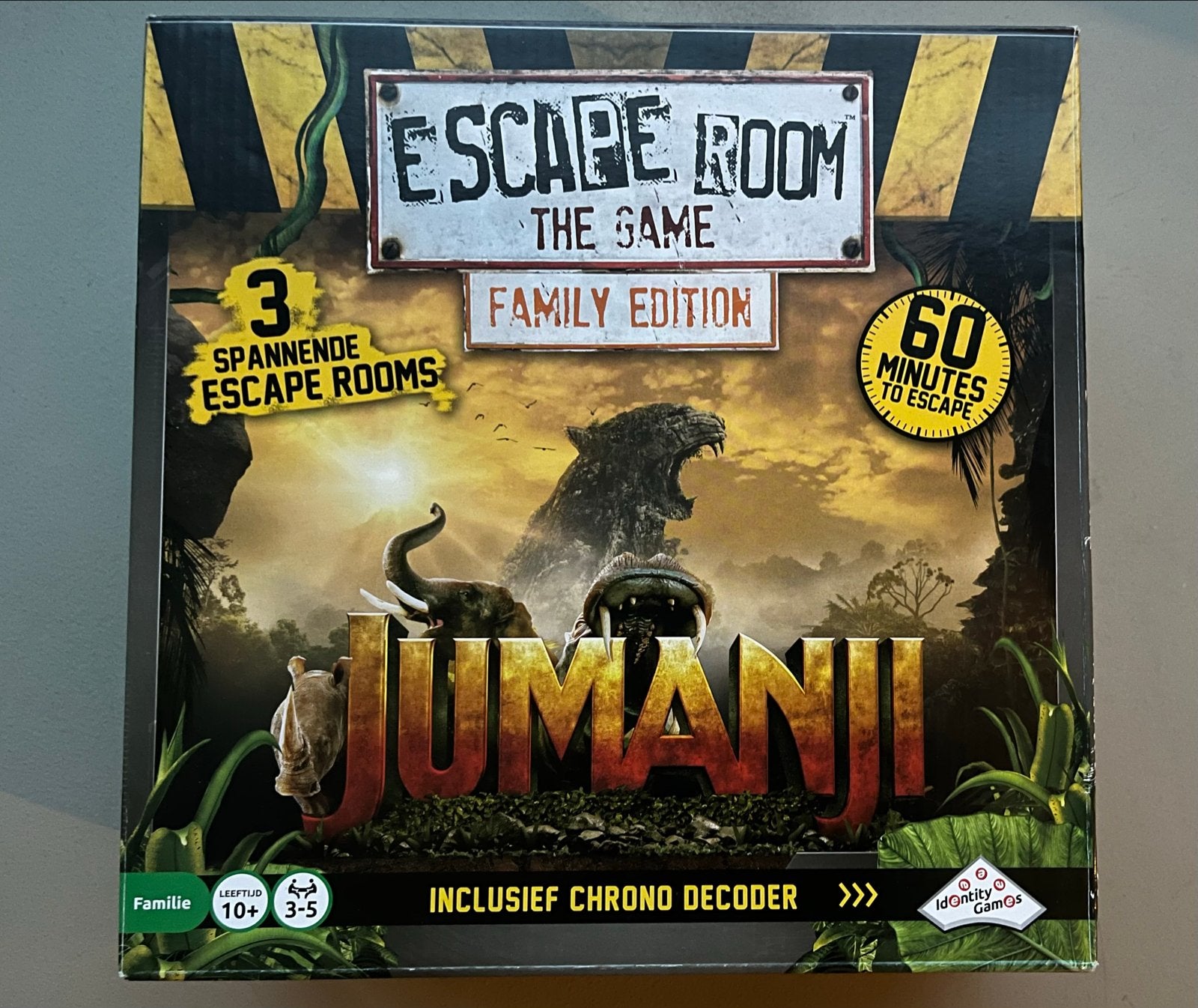Escape Room The Game Jumanji Family Edition, Hobby en Vrije tijd, Gezelschapsspellen | Bordspellen, Drie of vier spelers, Ophalen of Verzenden