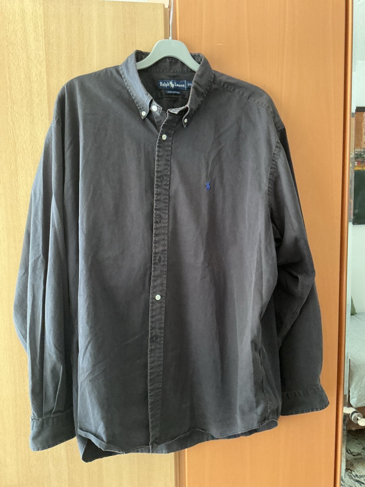 Ralph Lauren overhemd XXL - zwart, Kleding | Heren, Overhemden, Ophalen of Verzenden, Gedragen, Zwart, Overige halswijdtes