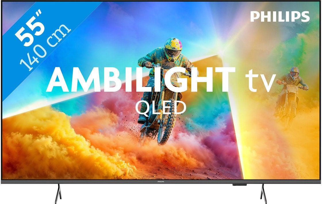 Philips Ambilight 55" PQS8501, Ophalen, Philips, 50 Hz, Zo goed als nieuw