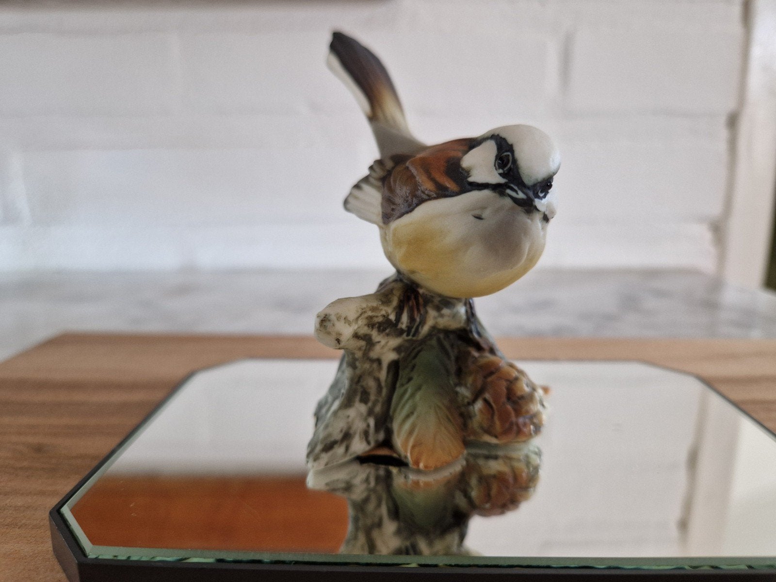 Capodimonte porseleinen vogelbeeldje, La Vecchia Napoli, Ophalen of Verzenden