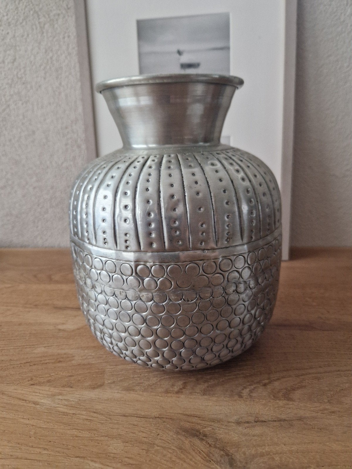 bloemenvaas uit India, Ophalen of Verzenden, Nieuw, Zilver, Overige materialen