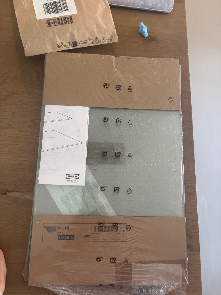 Glasplaat besta 56x36, Huis en Inrichting, Kasten | Televisiemeubels, Ophalen, Nieuw, 50 tot 100 cm, Minder dan 100 cm