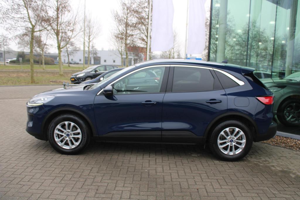 Ford Kuga 1.5 EcoBoost Titanium X | Trekhaak | Adaptive crui, Voorwielaandrijving, 150 pk, Blauw, Leder en Stof