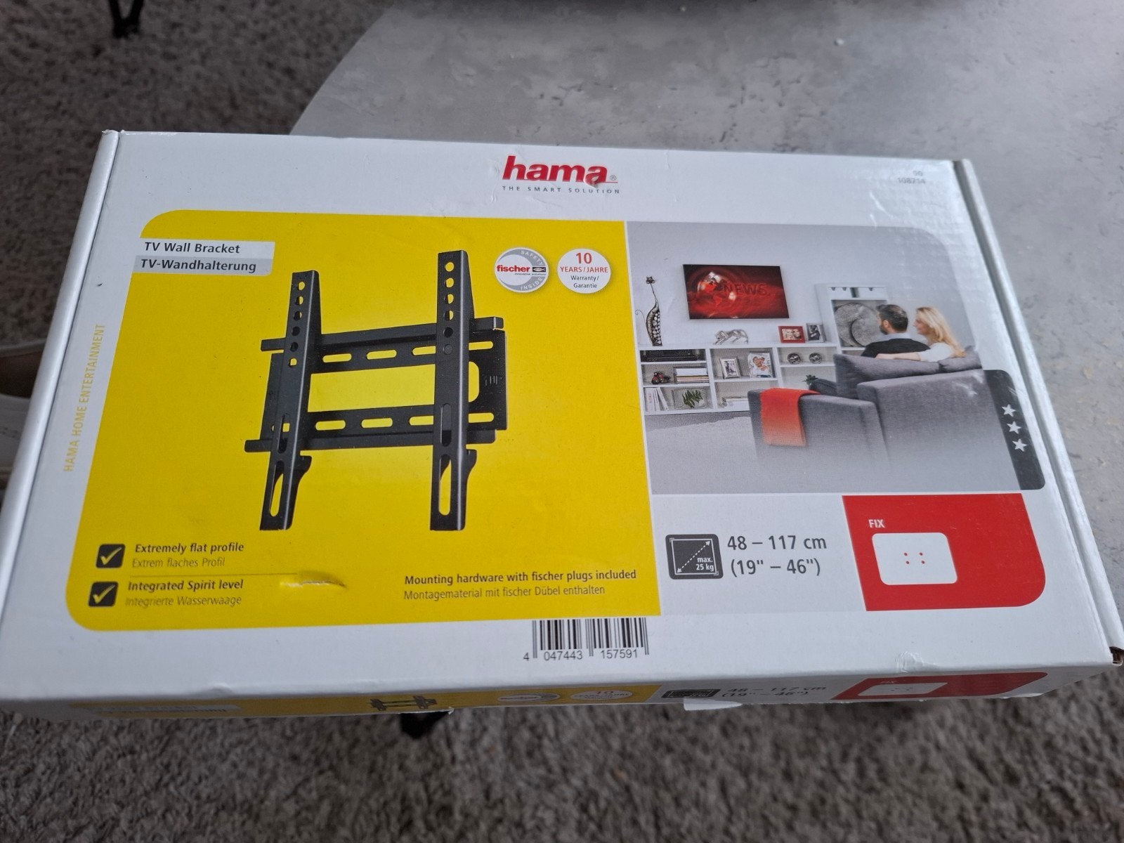 Splinternieuwe Hama TV-wandbeugel - Ophalen, Audio, Tv en Foto, Televisie-accessoires, Ophalen, Nieuw