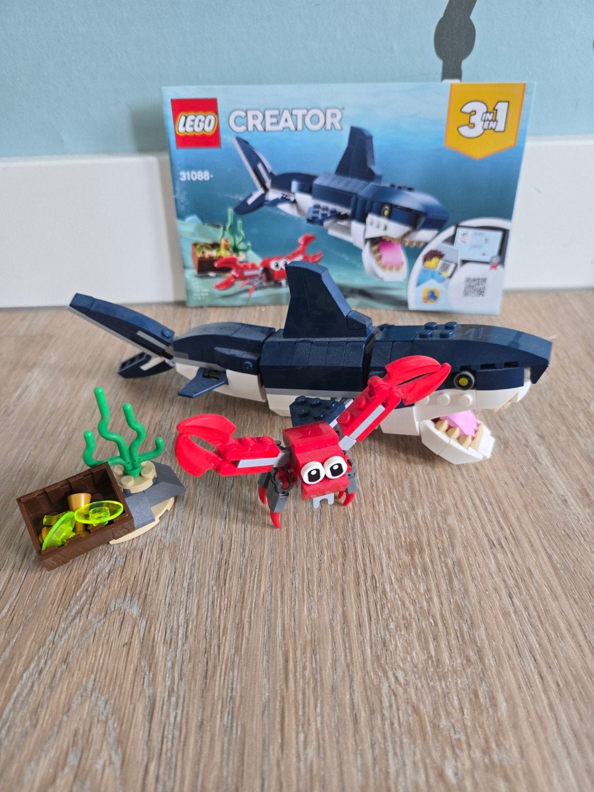 LEGO Creator 31088 Diepzeewezens 3-in-1 set, Lego, Compleet, Ophalen of Verzenden, Zo goed als nieuw