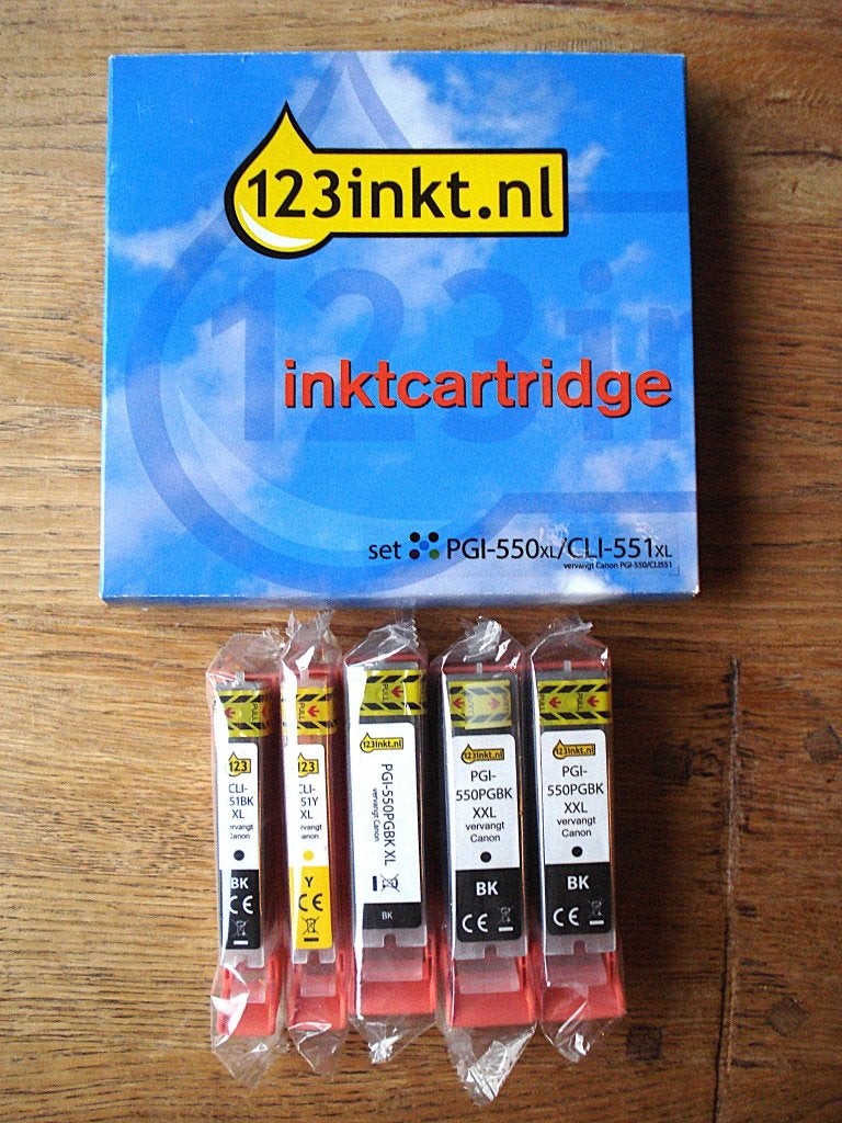 Cartridges PGI-550PGBK xxl / PGI-550PGBK xl / CLI-551Y XL, Computers en Software, Printerbenodigdheden, Ophalen of Verzenden, Nieuw
