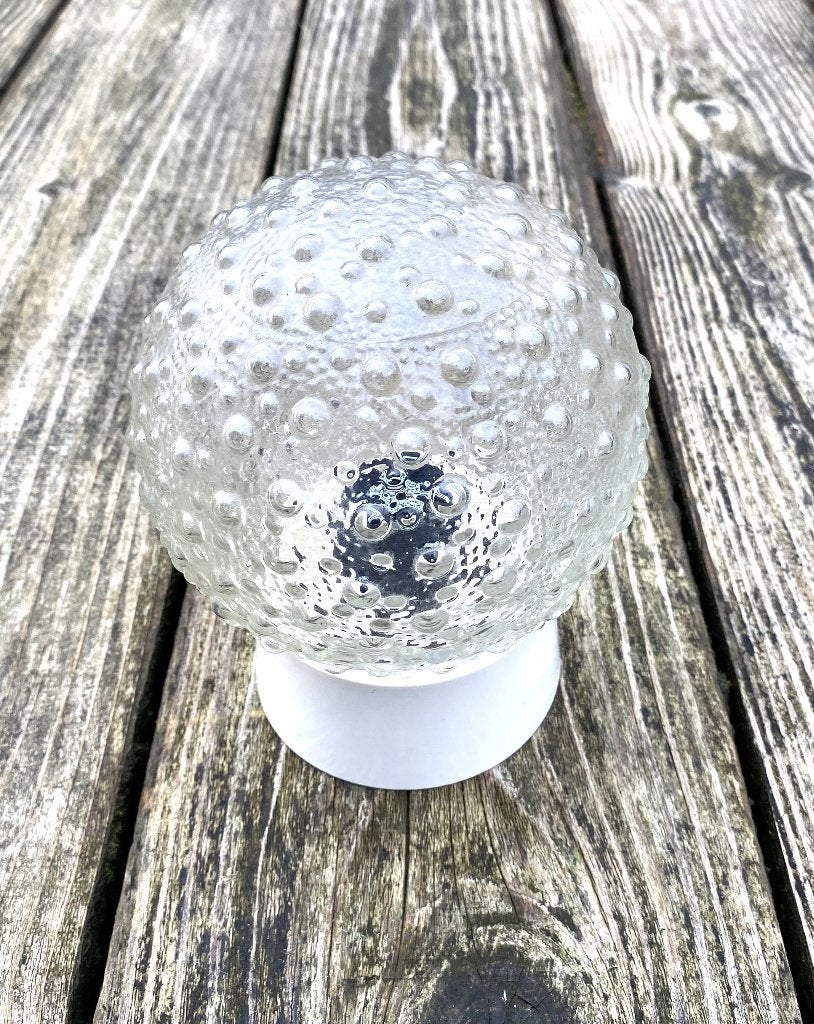 Leuke Bubbel Plafondlamp [ vintage retro sixties seventies ], Ophalen of Verzenden, Zo goed als nieuw, Glas, Vintage retro
