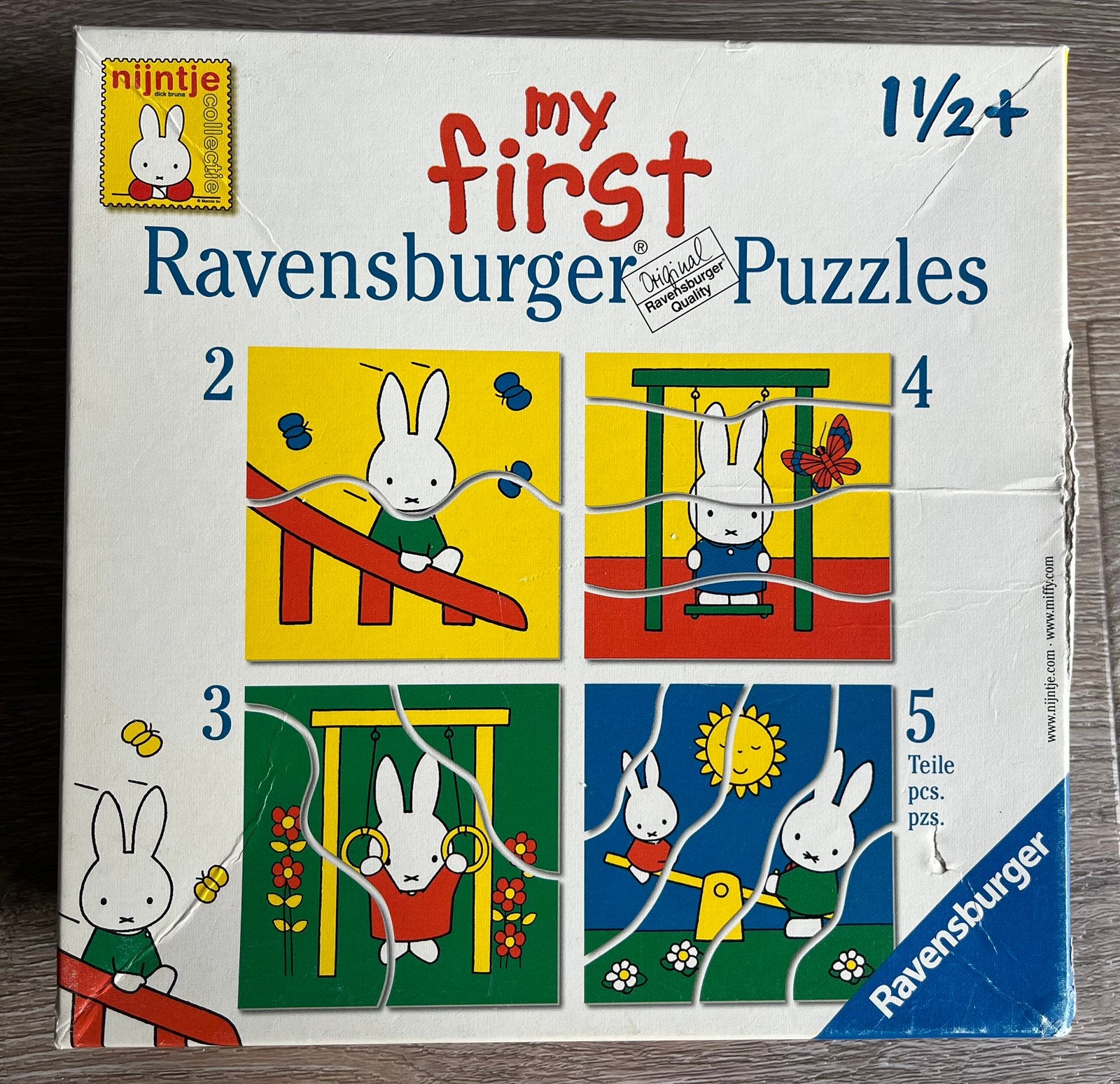 Nijntje Ravensburger Puzzels - Mijn Eerste Puzzels, Ophalen of Verzenden, Minder dan 10 stukjes, Gebruikt, 0 tot 6 maanden