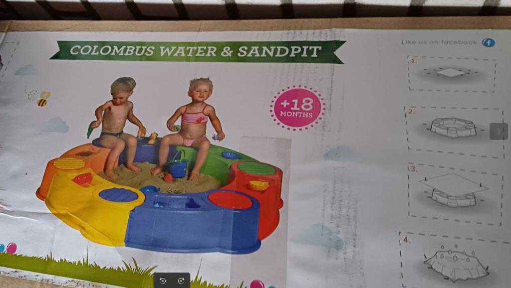 Colombus Kleuren Zandbak met Water, Kinderen en Baby's, Speelgoed | Buiten | Zandbakken, Ophalen, Zo goed als nieuw