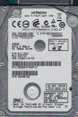 Toshiba TT5SAB320 320GB HDD 2.5" SATA, Computers en Software, Harde schijven, Intern, Gebruikt, 320GB, Ophalen of Verzenden