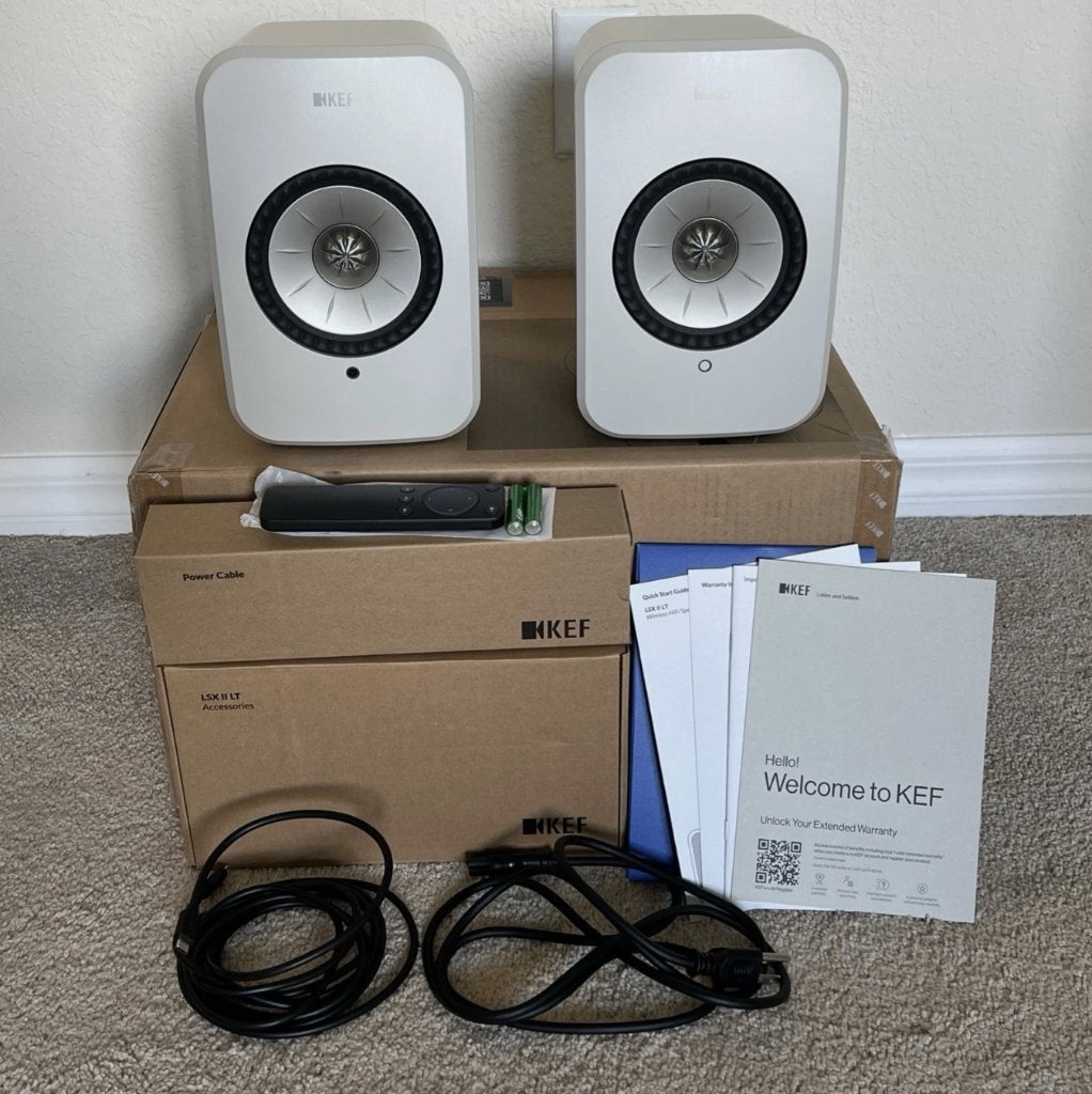 KEF LSX II LT | Stone White | Wireless Speakers