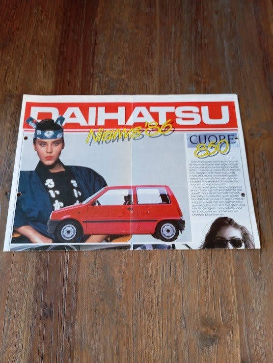 Daihatsu Nieuws 1986 4 pag., Verzenden, Zo goed als nieuw, Overige merken