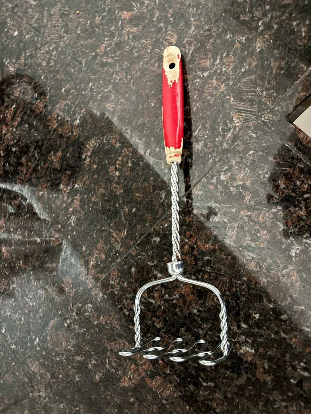 Vintage aardappel stamper, Ophalen of Verzenden, Zo goed als nieuw