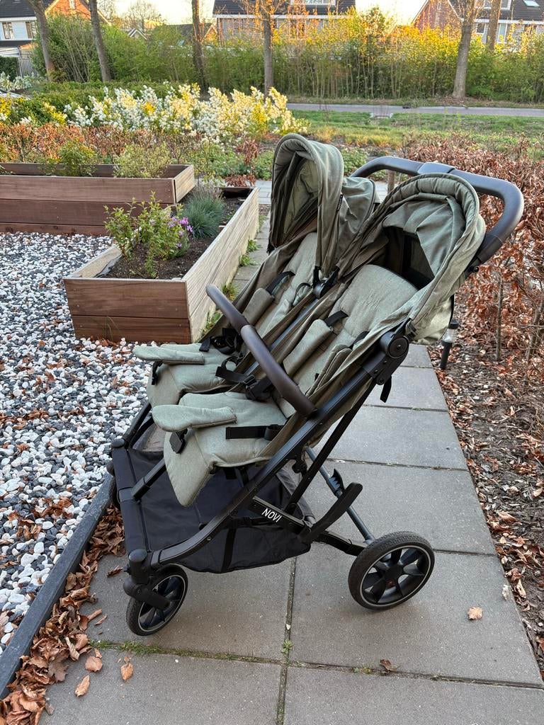 Novi Duowagen met reiswieg en regenhoes, Gebruikt, Duowagen, Ophalen, Kinderwagen