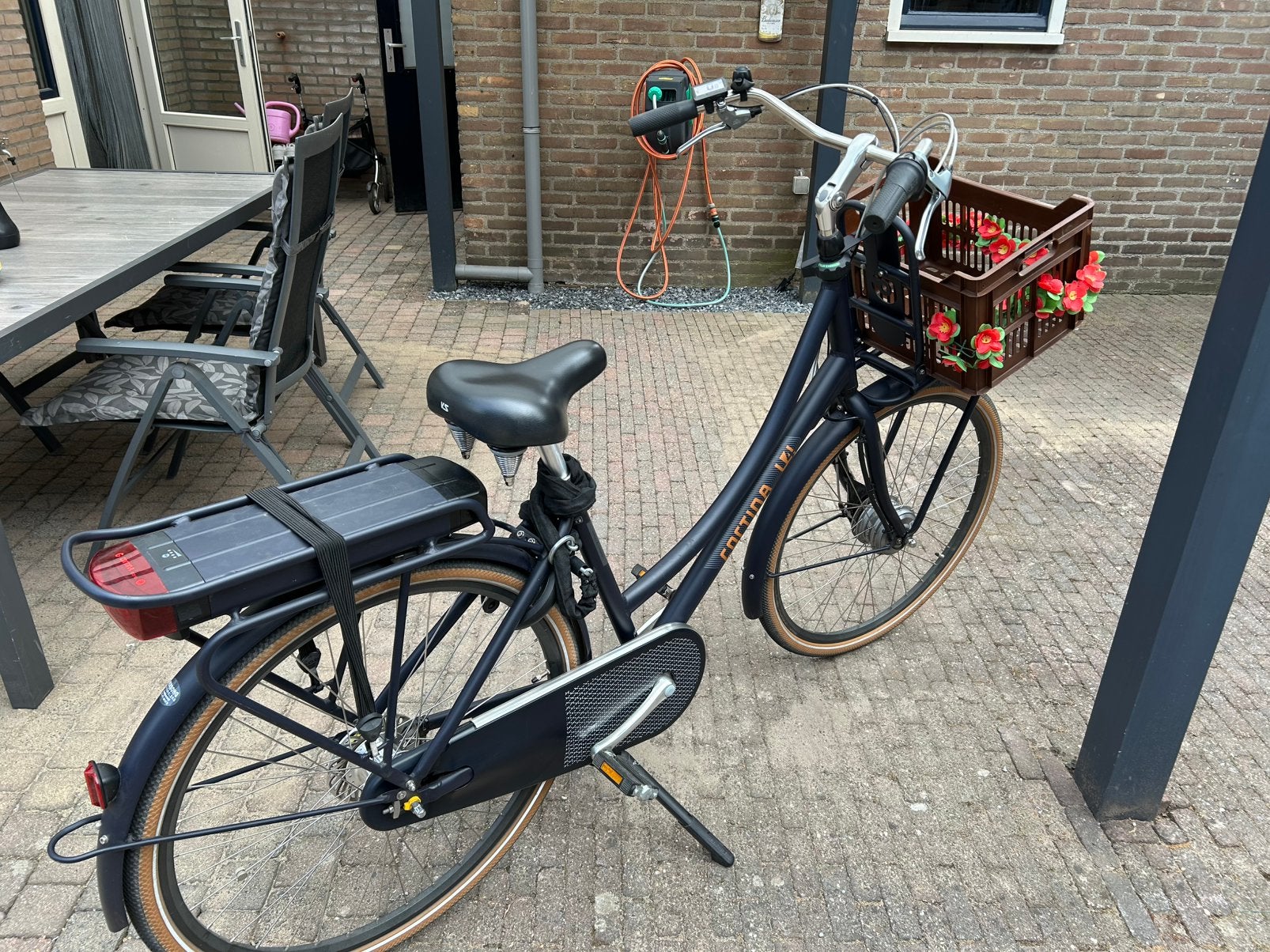 Electrische cortina fiets, Fietsen en Brommers, Elektrische fietsen, Ophalen, Gebruikt, 47 tot 51 cm, Cortina