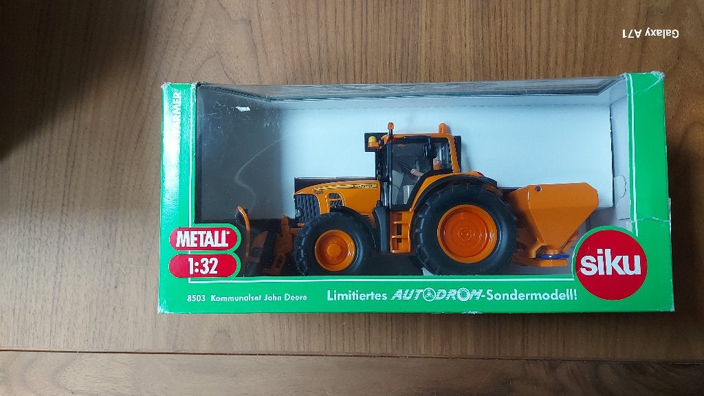 Siku 8503 John Deere 7430 Kommunalset - Autodrom, Ophalen of Verzenden, Zo goed als nieuw, Tractor of Landbouw, SIKU