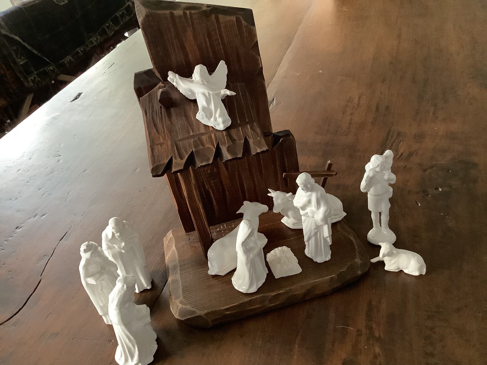 Antieke porseleinen kerststal groep, Diversen, Ophalen of Verzenden, Zo goed als nieuw
