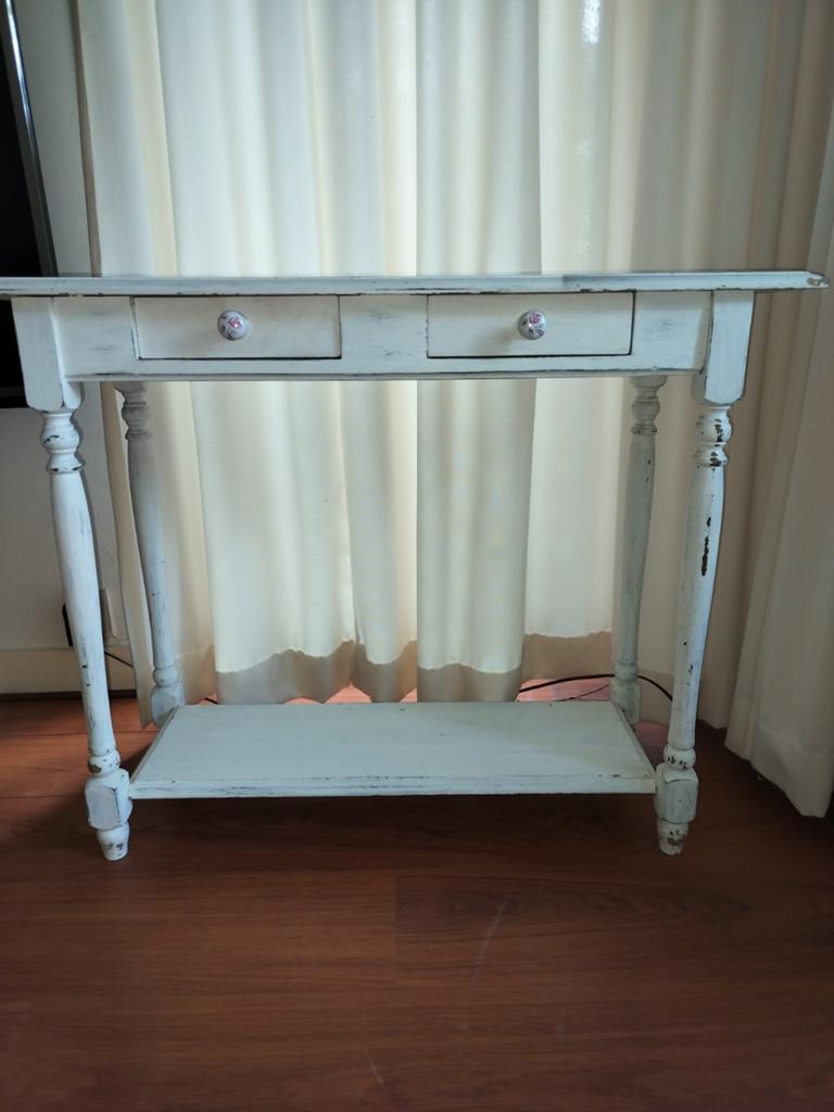Brocante bijzettafel/sidetable - 95x76x35 cm, Ophalen, Gebruikt, 50 tot 100 cm, Brocante