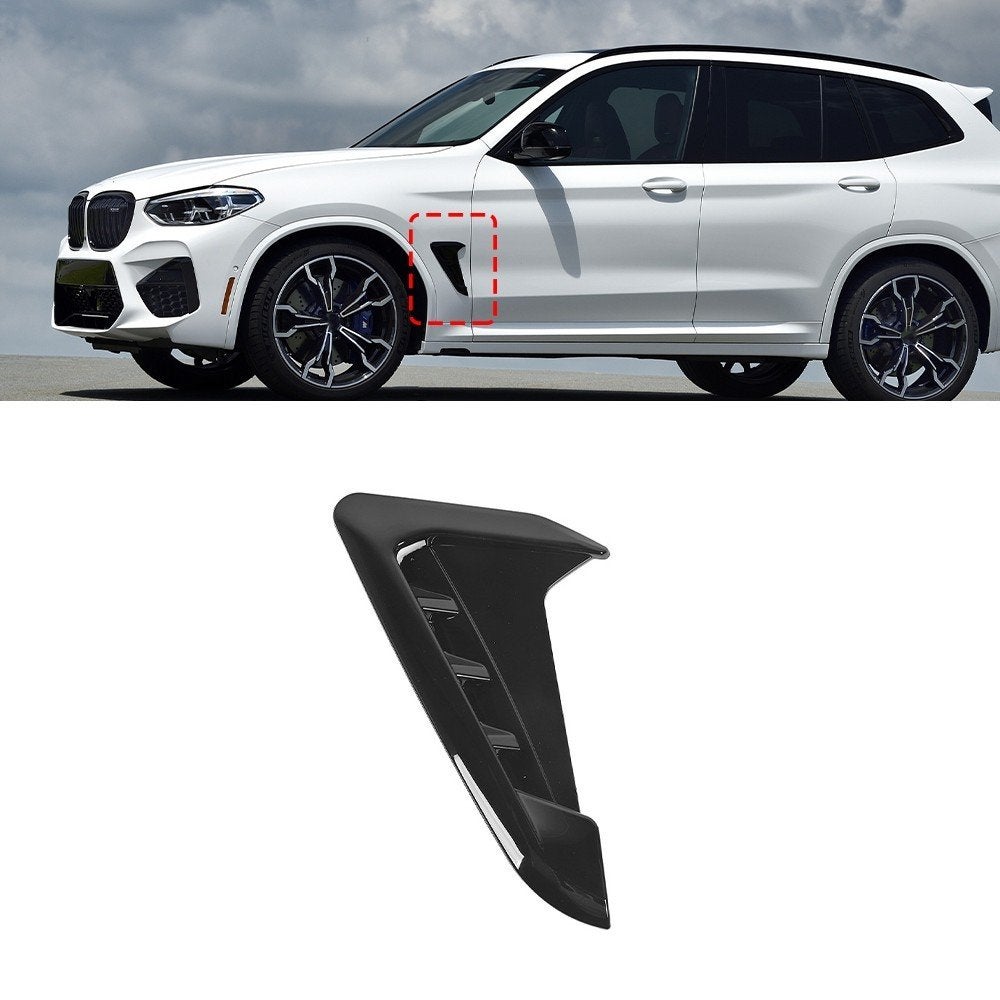 Zijscherm Canard Voor Bmw X4 G02 Spoiler Vent Glans Zwart M