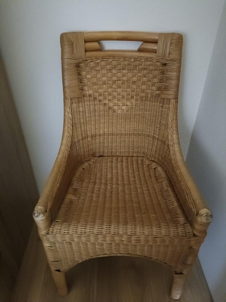 Vintage Rotan stoel, Antiek en Kunst, Ophalen