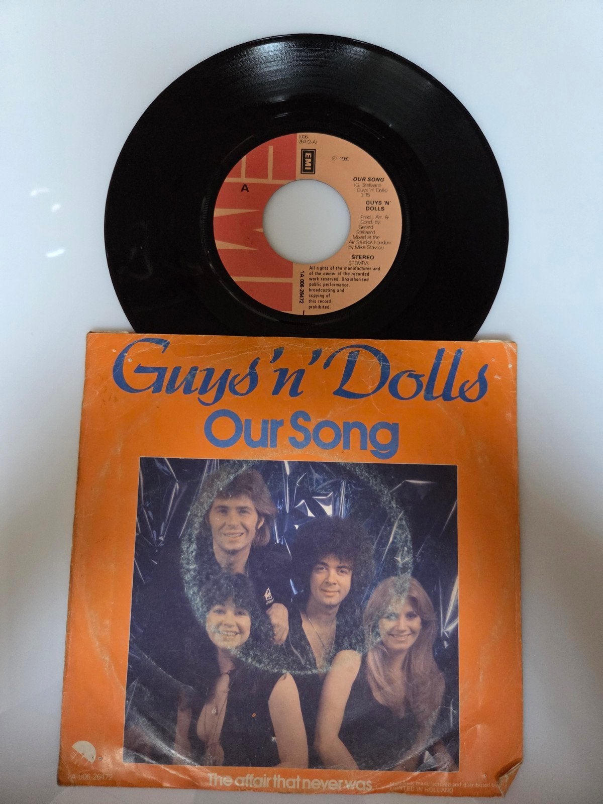 Guys 'n' Dolls - Our song, Cd's en Dvd's, Ophalen of Verzenden, Gebruikt, 7 inch, Pop