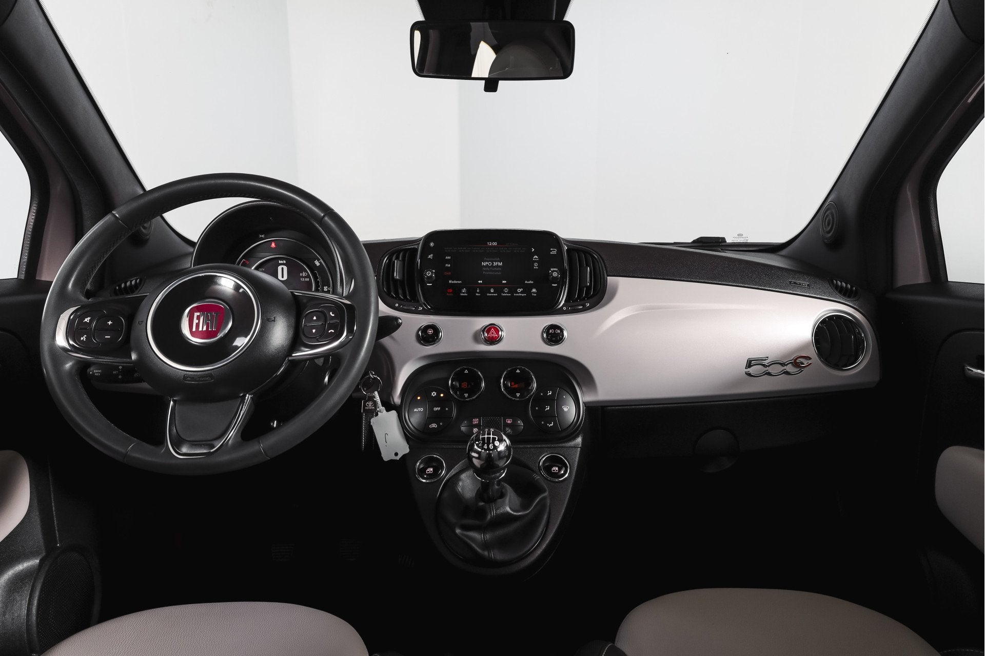 Fiat 500C 1.0 Hybrid Star Org NL. | Bianco Stella | Cabrio |, Auto's, Fiat, Voorwielaandrijving, Euro 6, Cabriolet, 4 stoelen