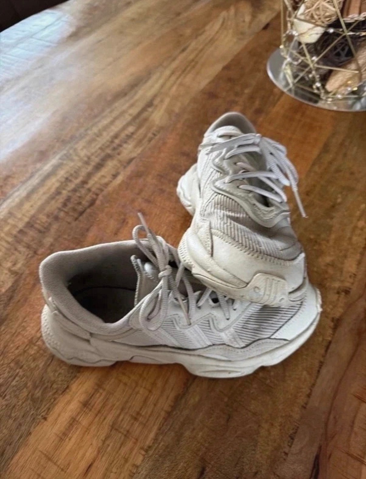 Adidas Ozweego sneakers - Maat 40 2/3, Ophalen, Gedragen, Grijs, Sneakers of Gympen