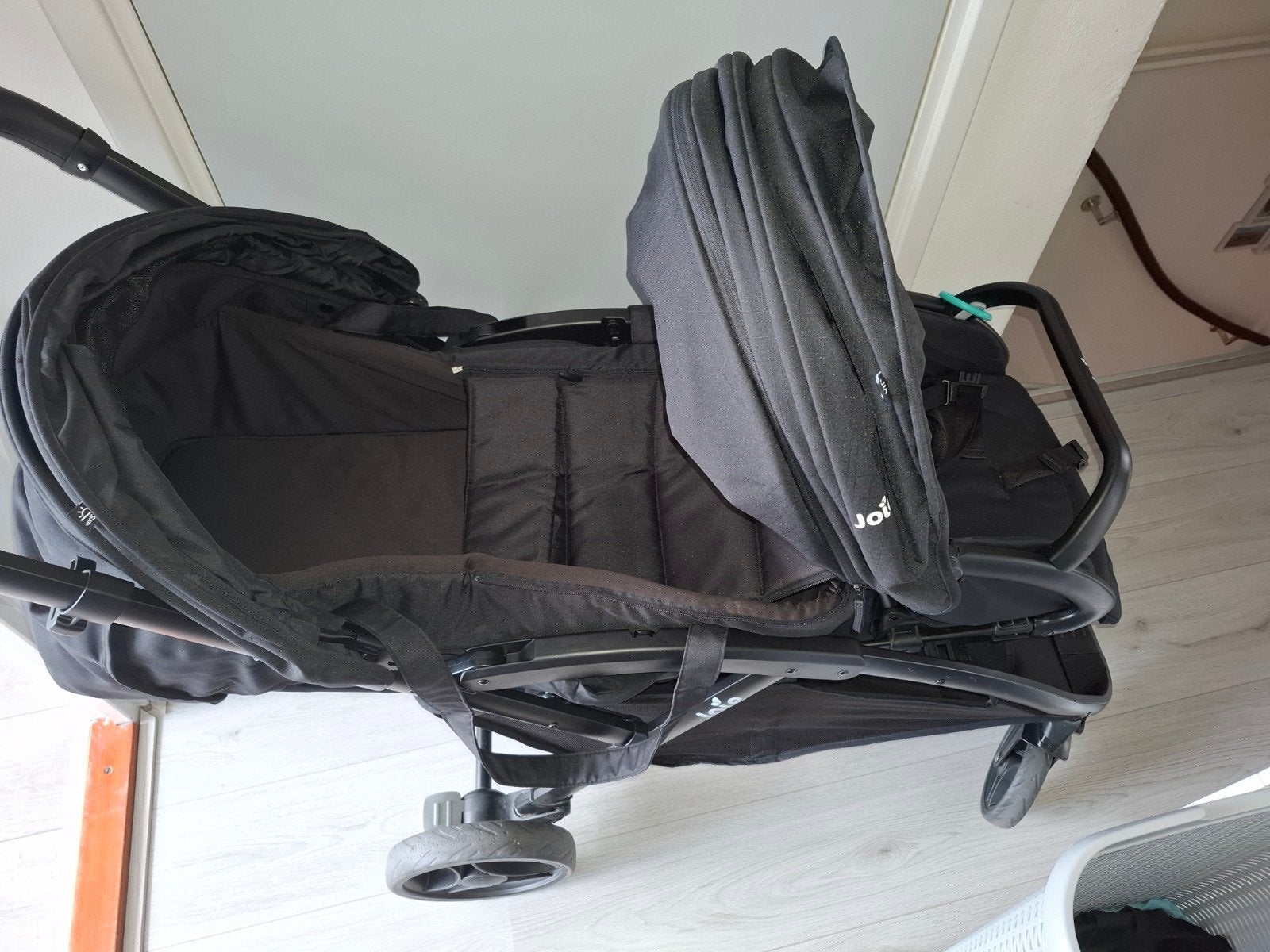 Joie duo kinderwagen - Zwart, Zo goed als nieuw, Ophalen, Overige merken, Duowagen