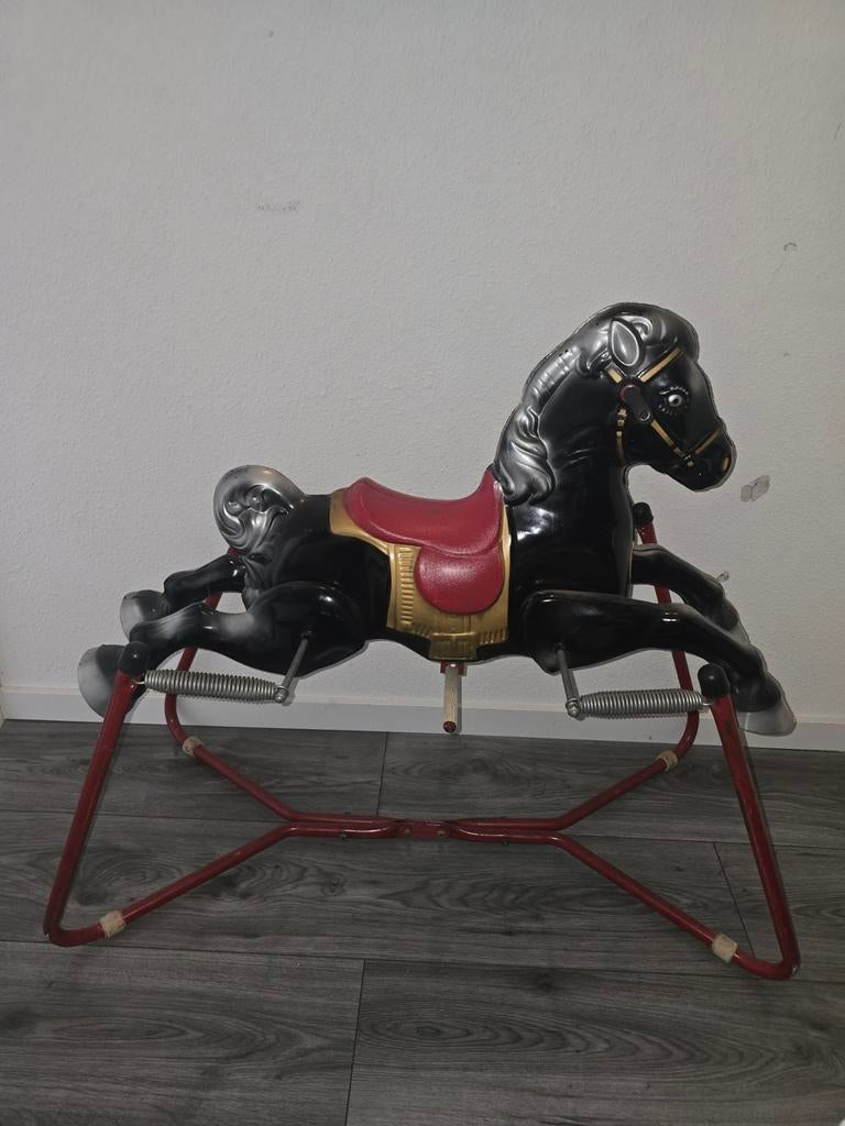 Metalen vintage mobo hobbelpaard, Kinderen en Baby's, Speelgoed | Hobbelfiguren, Ophalen