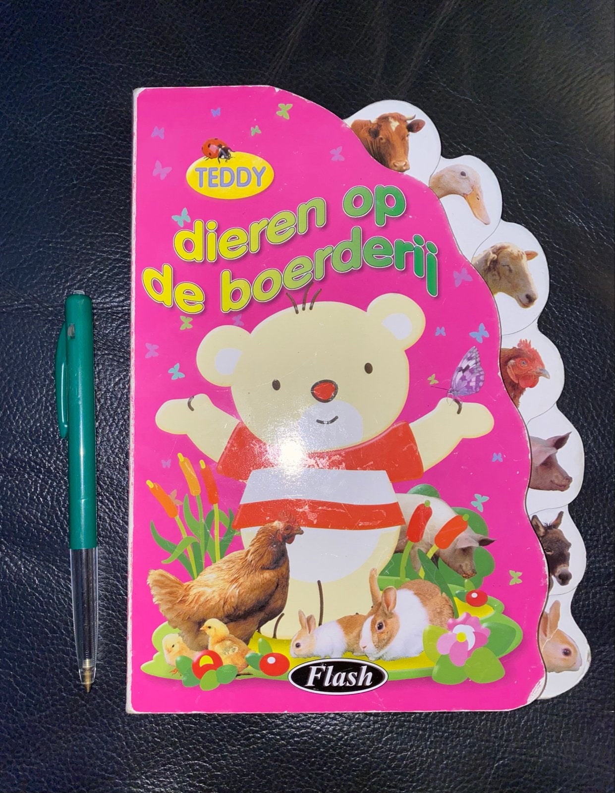 Teddy Dieren op de boerderij - Voel- en ontdekboek, Ophalen of Verzenden, Zo goed als nieuw, Uitklap-, Voel- of Ontdekboek, 1 tot 2 jaar