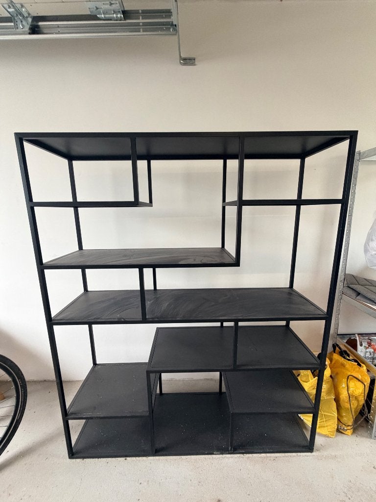 Stijlvolle metalen kast, Ophalen, 100 tot 150 cm, Zo goed als nieuw, Metaal
