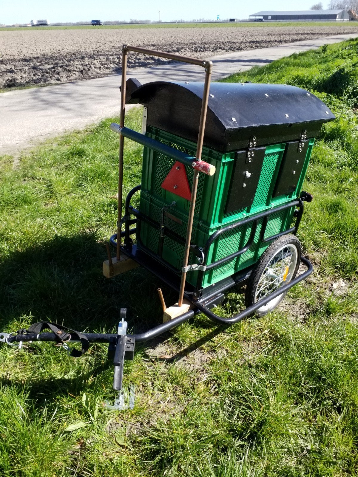 Fiets- cq viskar voor achter de fiets aangeboden., Fietsen en Brommers, Fietsaccessoires | Aanhangers en Karren, Ophalen, Bagagekar