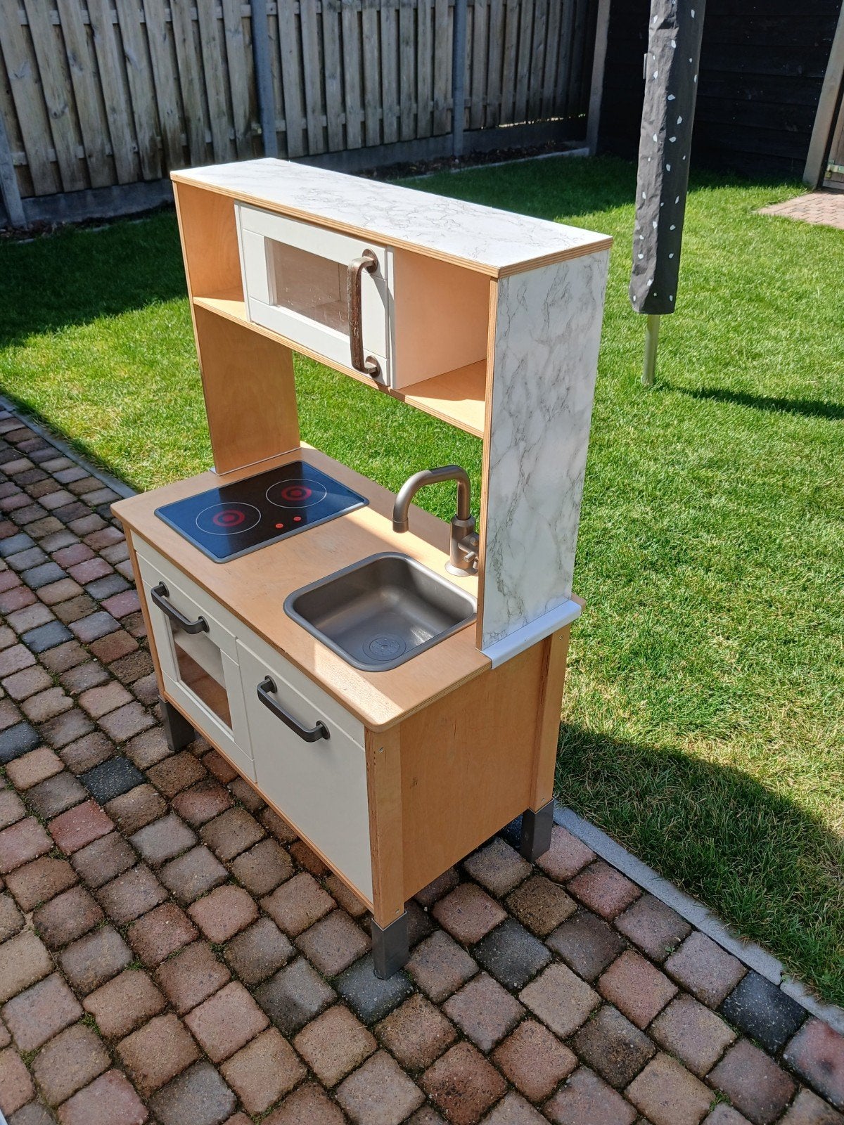 IKEA Duktig Speelkeuken met marmerlook, Ophalen, Gebruikt, Speelkeuken, Hout