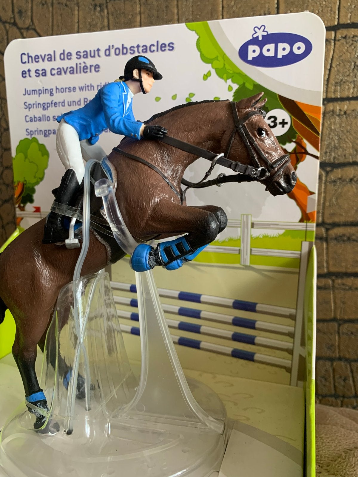 Papo Paarden Figuren: Springpaard, Wedstrijdpaard & Meisje, Dieren en Toebehoren, Ophalen of Verzenden, Nieuw